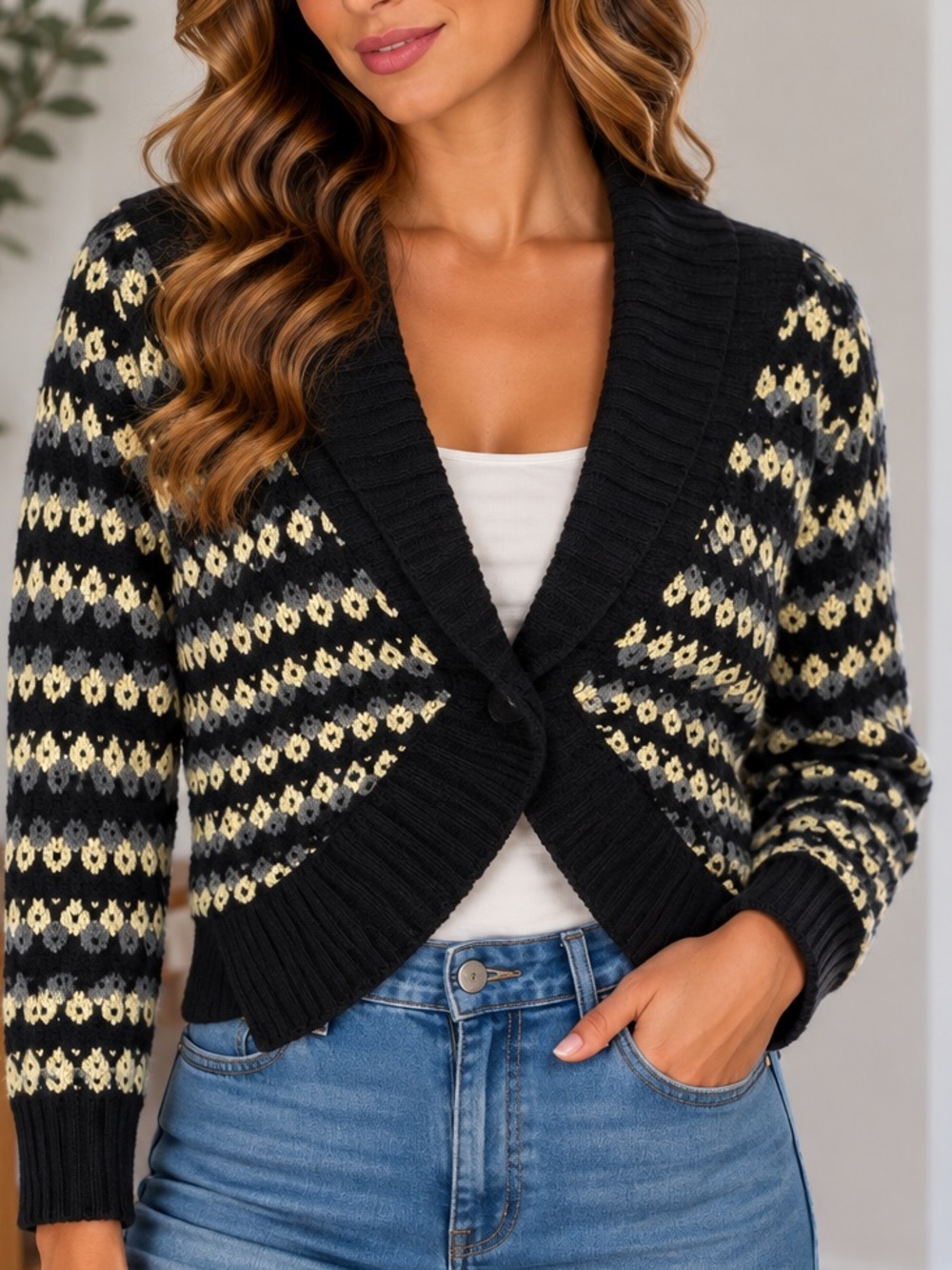 lavand. Cardigan Sweater